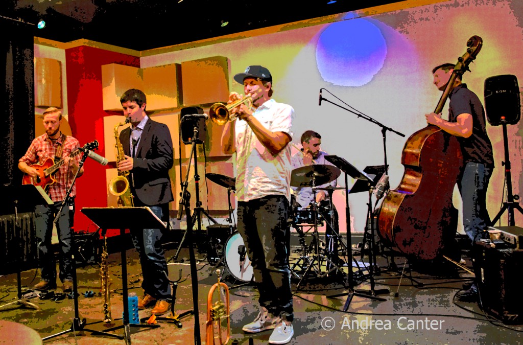 Adam Meckler Quintet, live recording session at Studio Z, © Andrea Canter