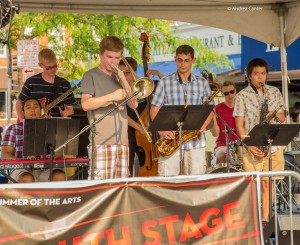 The Dakota Combo on the Iowa City Youth Stage, © Andrea Canter