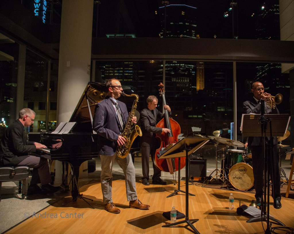 Atrium Jazz Ensemble (November 2015 with Ron Miles). © Andrea Canter