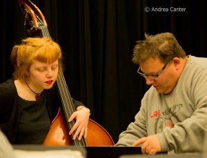 Adam Linz with Combo bassist Alma Engebretson, © Andrea Canter