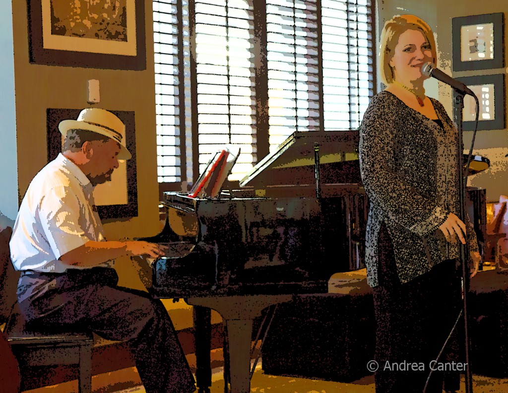 Rick Carlson and Maud Hixson,  CD release in the Dunsmore Room on July 13, © Andrea Canter
