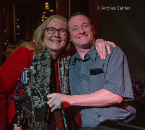 Mary T with one of the first guest artists in the Dunsmore Room - Bill Carrothers © Andrea Canter