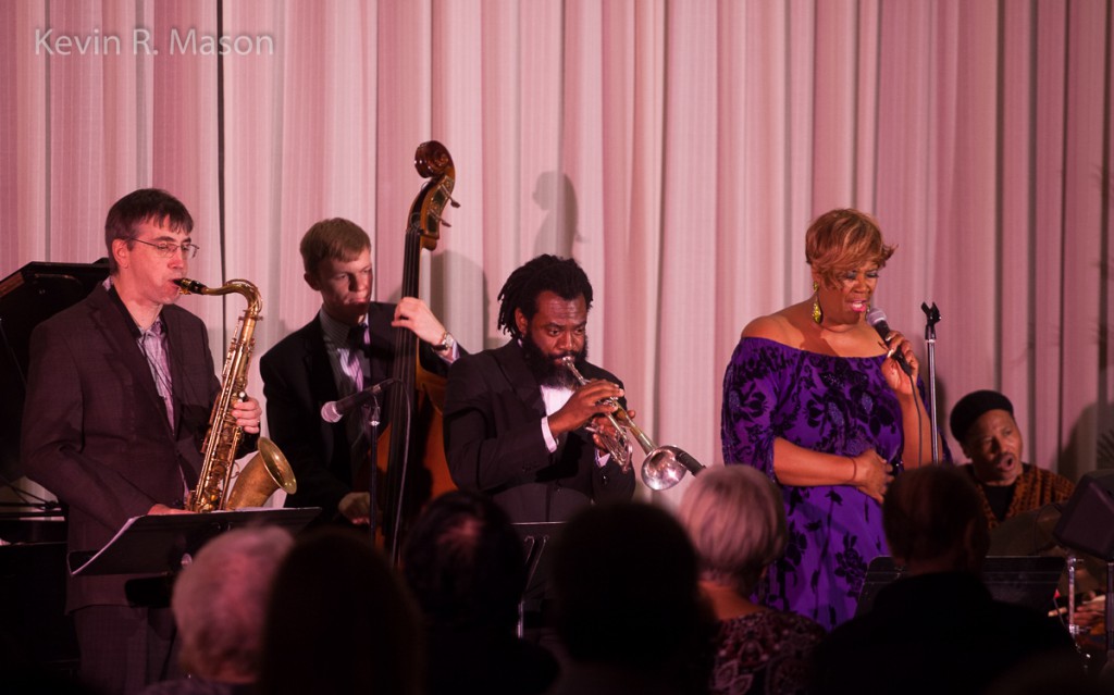 Denise Thimes with Winard Harper and Jeli Posse, © Kevin R. Mason