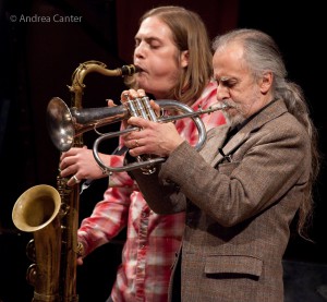 Greg Lewis (right) with son Mike, © Andrea Canter