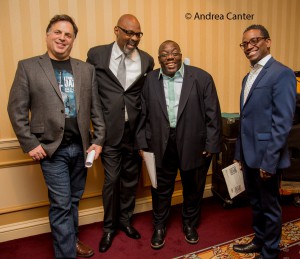 Steve Heckler (left) with the 2016 headliners, Cyrus Chestnut Trio © Andrea Canter